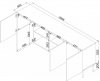 Komoda SIENA 200x40x75 kaszmir mat