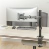 MACLEAN UCHWYT BIURKOWY DO MONITORA LCD 17-32, 9KG, VESA 75X75 ORAZ 100X100 PODWÓJNE RAMIĘ MC-753N