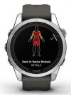 Zegarek sportowy Garmin Fenix 7S Pro Solar Silver SS Grapphite
