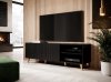 Szafka RTV PAFOS 150x40x52 czarny mat