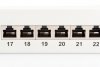 Digitus Patch panel 19 24 porty, kat.6, S/FTP, 1U, wspornik kablowy, szary (kompletny)