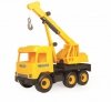 Wader Dźwig żółty 38 cm Middle Truck w kartonie