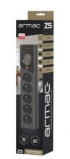 Armac Listwa zasilająca Z5 3m 5x230V 10A  Z5/30/CZ czarna