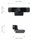 AUKEY PC-LM1E Kamera internetowa USB | Full HD 1920x1080 | 1080p | 30fps | Mikrofony stereo