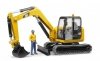 BRUDER Minikoparka CAT z figurka robotnika