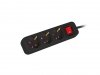 Lanberg Listwa przedłużacz 1,5m 3x230V  PS1-03F-0150-BK