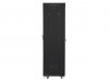 Lanberg Szafa instalacyjna rack stojąca 19 42u 600x600 czarna, drzwi szklane lcd (Flat pack)