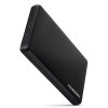 AXAGON EE25-SLC Obudowa zewnętrzna plastikowa, bezśrubowa, USB-C 3.2 GEN 1 SATA 6G 2.5, czarna