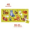 CzuCzu Puzzle 40 elementów Miau - Kotki