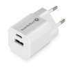 everActive Ładowarka USB/USB-C QC3.0 30W technologia GaN Biała