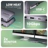 AXAGON HMC-12GM2 Wieloportowy hub USB 12in1 + M.2 NVMe/SATA pozycja, 10Gbps, 3x USB-A, USB-C, HDMI 4K/60Hz, DP 4K/60Hz, GLAN, SD