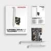 AXAGON PCES-SJ2 Kontroler PCIe 2x wewnętrzny port SATA 6G, chipset JMB582 SP & LP