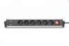Digitus Listwa zasilająca biurowa 45° 6 gniazd, 2xUSB-A 1xUSB-C (5V/3,4A) możliwość obrotu o 180°, aluminiowa, z zaciskiem na bl