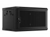 Lanberg Szafa wisząca 19 cali 6U 600x450 drzwi perforowane (flat pack) czarna