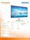 Philips Monitor 271V8AW 27 cali IPS HDMI Głośniki Biały