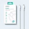 AUKEY CB-SCL2 White silikonowy kabel Lightning-USB C | USB Power Delivery USB-PD | 1.8m | 27W | 3A | MFi Apple