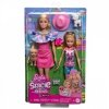 Mattel Zestaw lalek Barbie i Stacie z pieskami