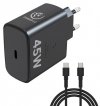 Rebeltec Zasilacz PD45W USB-C uniwersalny do notebooków, smartphonów, tabletów, power banków i innych urządzeń z gniazdem zasila