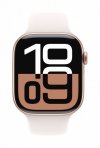 Apple Watch Series 10 GPS + Cellular, koperta 42 mm z aluminium w kolorze różowego złota z paskiem sportowym w kolorze łagodnego