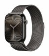 Apple Watch Series 10 GPS + Cellular, koperta 46 mm z tytanu w kolorze łupkowym z bransoletą mediolańską w kolorze łupkowym - ro
