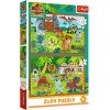 Trefl Puzzle 2x24 elementy Małe dinozaury Jurassic World