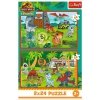 Trefl Puzzle 2x24 elementy Małe dinozaury Jurassic World
