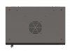Lanberg Szafa instalacyjna rack wisząca 19 6U 540x350 czarna drzwi  przeszklone ( flat pack)