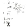LogiLink Uchwyt na monitor 13-27 cali, aluminium