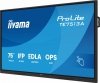 IIYAMA Monitor 75 cali TE7513A-B1AG INFRARED,40pkt,IPS,4K,7H,450cd/m2,      WiFi,USB, ANDROID 14, Google EDLA,2x20W, UCHWYT CIENNY