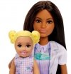 Mattel Lalka Barbie Lekarz Dentystka z pacjentem ciemne włosy