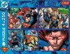 Trefl Puzzle 4x250 elementów Superman Odwaga
