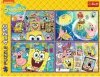 Trefl Puzzle 4x250 elementów SpongeBob Szalony świat