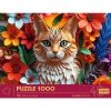 Trefl Puzzle 1000 elementów 40-lecie Paper Art Kot