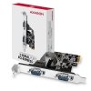 Kontroler port&oacute;w PCI-Express Axagon 2x port szeregowy RS232
