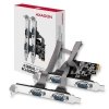 Kontroler PCIe Axagon PCEA-S4N 4x port szeregowy RS232 SP &amp; LP