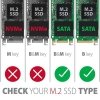 Wewnętrzna obudowa montażowa 2,5 Axagon RSS-M2SD z interfejsem SATA do dysk&oacute;w SSD M.2 SATA srebrna