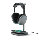 Satechi Headphone Stand 2in1 - podstawka do AirPods Max oraz ładowarka bezprzewodowa (space gray)