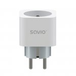 SAVIO INTELIGENTNE GNIAZDKO WI-FI, 16A, TIMER, POMIAR ZUŻYCIA ENERGII, AS-01