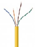 GEMBIRD UTP KABEL DRUT KAT 5E CCA 305M ŻÓŁTY AWG24