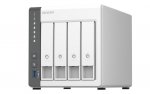 Qnap TS-433-4G, Tower, 4 x 2.5/3.5 SATA , ARM 2.0GHz Quad core, 4GB, 1 x 2.5GbE + 1 x GbE, External adapter (PSU)