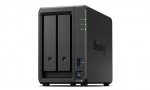 Synology Serwer NAS DS723+ 2x0HDD 2GB DDR4 AMD R1600 3,1Ghz 2x1GbE RJ45 3Y