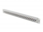 Lanberg Patch panel 24 porty 19 cali gniazdo Typ F beczka szary