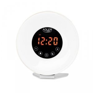 Budzik świetlny Adler AD 1916 symulacja wschodu słońca, dźwięki natury, radio FM