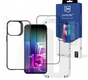 Zestaw ochronny do iP 14 Pro Max - Etui na telefon, szkło, lensy 3mk Comfort Set 4in1
