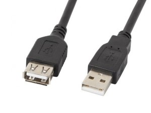 Przedłużacz USB 2.0 Lanberg AM-AF 0,7m czarny