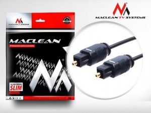 Kabel audio Maclean MCTV-752 Toslink (M) - Toslink (M), 2m, czarny