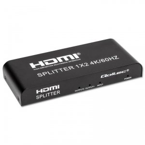 Rozdzielacz aktywny Qoltec Splitter 2 x HDMI 4K x 2K | 6Gb/s | 60Hz