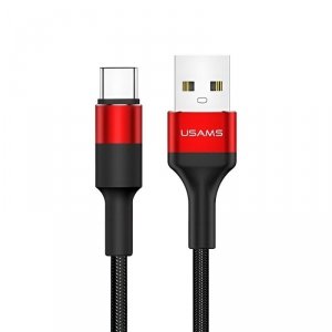 Kabel USB Usams U5 USB-C 1,2m czerwony