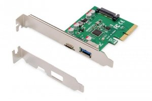 Kontroler USB 3.1 DIGITUS PCI Express - USB A / Typ C 3.1 Gen.2 10Gbps, Chipset ASM1142