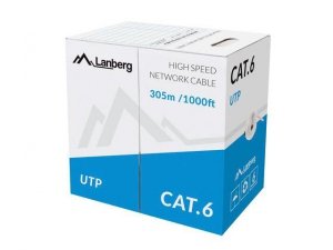 Kabel UTP Lanberg 1Gb/s 305m drut CCA